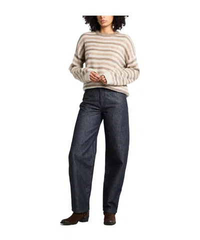 Brunello Cucinelli Striped Thin Knitted Sweater In Multi