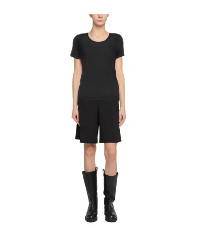 Isabel Marant Étoile Basic Solid-color T-shirt In Black