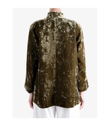 Uma Wang Asymmetric-front Casual Jacket In Green