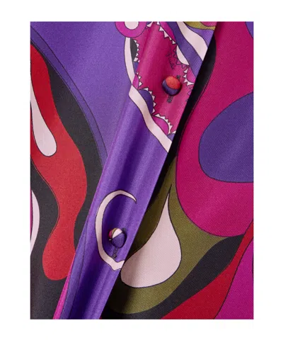 Pucci Printed Silk Shirt In Multi
