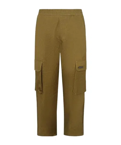 Barrow Logo-plaque Cargo Pants In Green