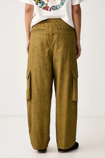 Barrow Logo-plaque Cargo Pants In Green