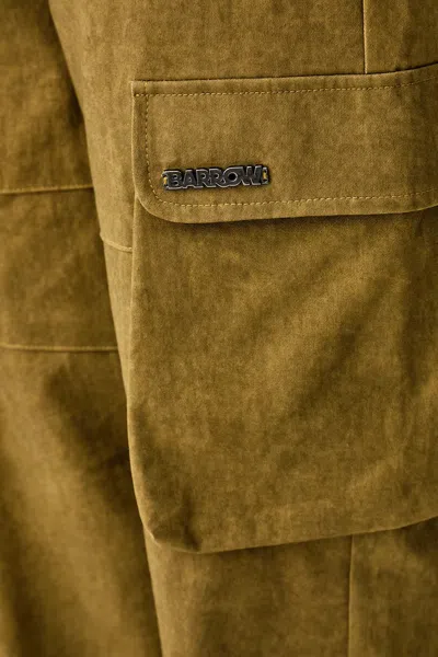 Barrow Logo-plaque Cargo Pants In Green