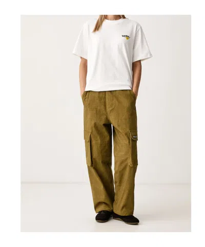 Barrow Logo-plaque Cargo Pants In Green