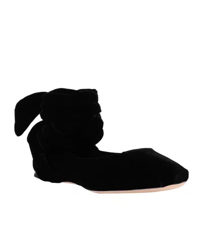 Max Mara Solidcolor Suede Flat Shoes In Multi