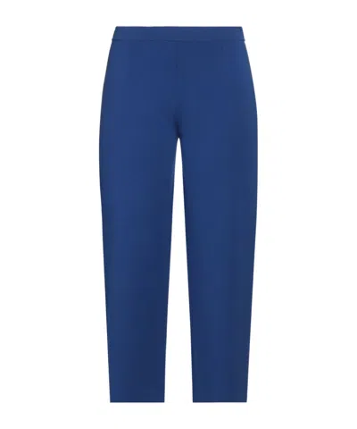 Max Mara Loose Knit Cropped Pants In Multi