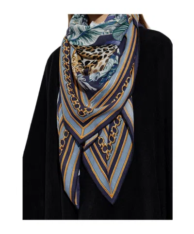Ferragamo Patterned Scarf In Multi