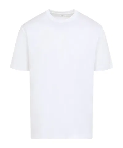Kiton Cotton Crew-neck Short-sleeve T-shirt In White