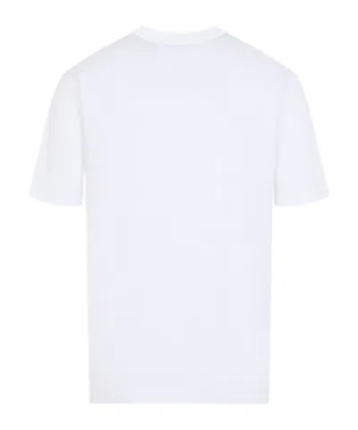 Kiton Cotton Crew-neck Short-sleeve T-shirt In White