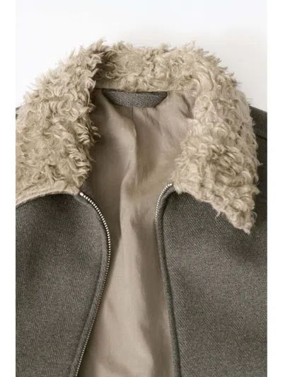 Our Legacy Wool Blend Single Breasted Coat In Green