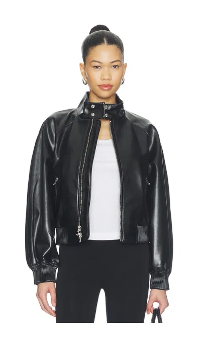 Agolde Nova Bomber Jacket In Black