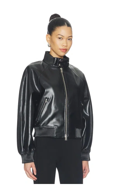 Agolde Nova Bomber Jacket In Black