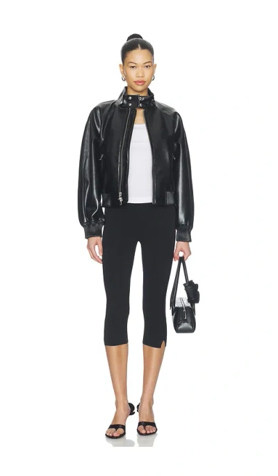Agolde Nova Bomber Jacket In Black