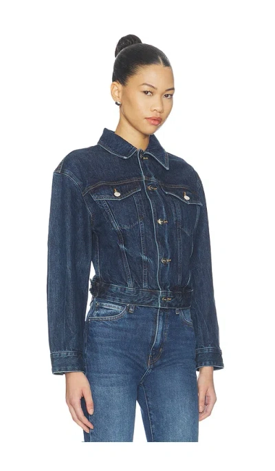 Agolde Non-elastic Denim Jacket In Blue