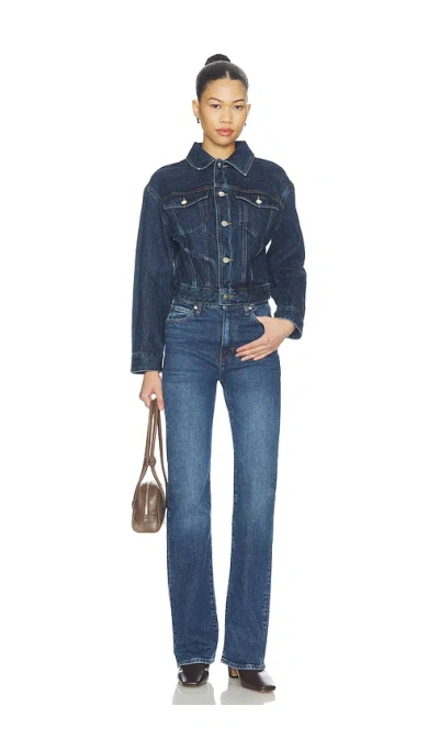 Agolde Non-elastic Denim Jacket In Blue