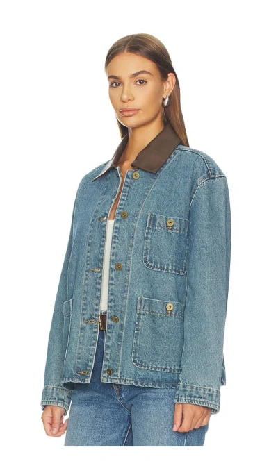 Astr Leslie Jacket In Blue