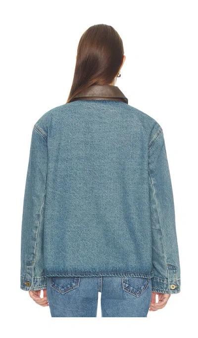 Astr Leslie Jacket In Blue