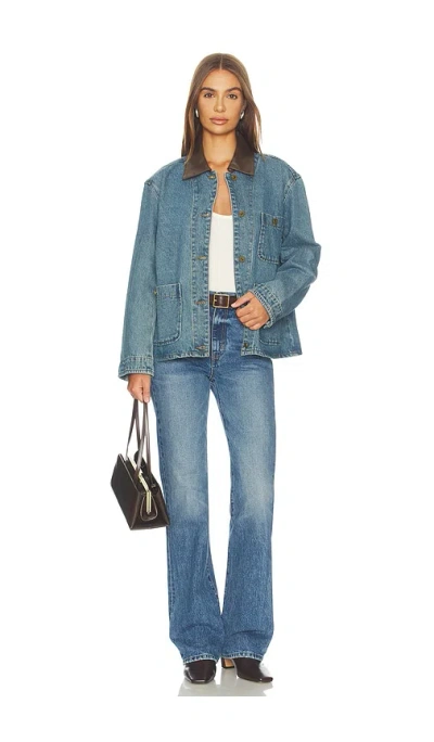 Astr Leslie Jacket In Blue