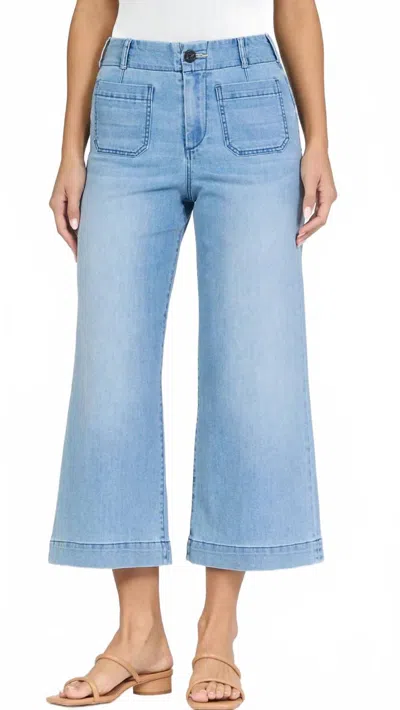 Dear John Denim Audrey Patch Pocket Jeans In Eclipse In Blue