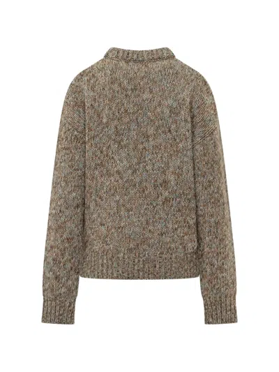 Dsquared2 Mouline Pullover Sweater In Gray