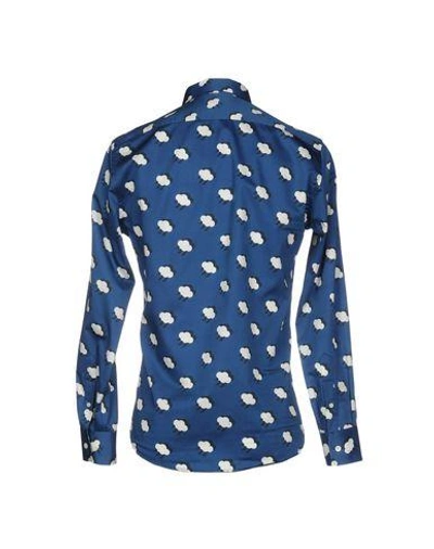 Shop Paul & Joe Patterned Shirt In Dark Blue