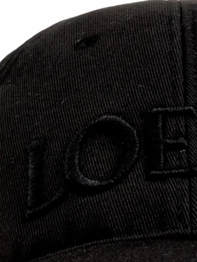 Loewe Embroidered-logo Baseball Cap In Black