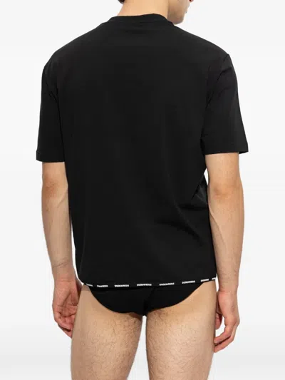 Dsquared2 Short-sleeved T-shirt In Black