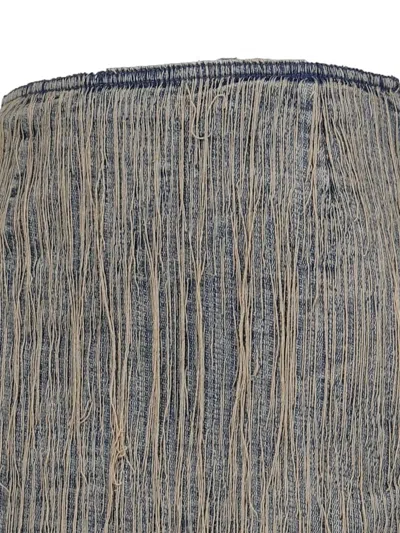 Diesel Distressed Denim Mini Skirt In Multi