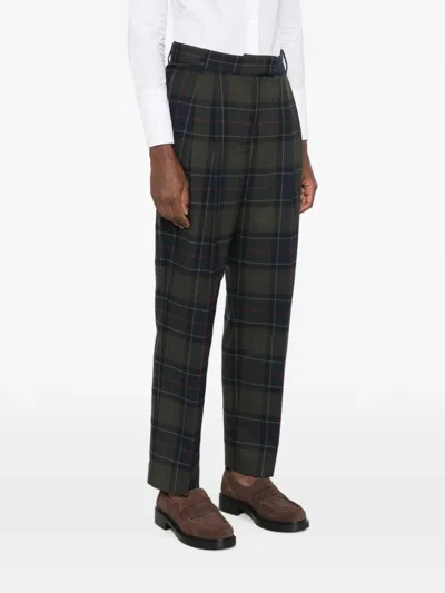 Barbour Checked Straight-leg Trousers In Multi