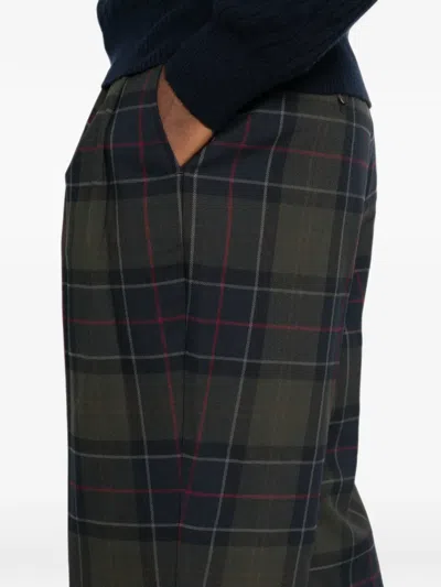 Barbour Checked Straight-leg Trousers In Multi
