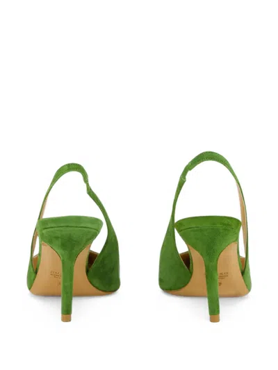 Francesco Russo Suede Slingback Pumps In Multi
