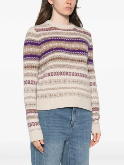 Bompard Round-neck Sweater In Multi