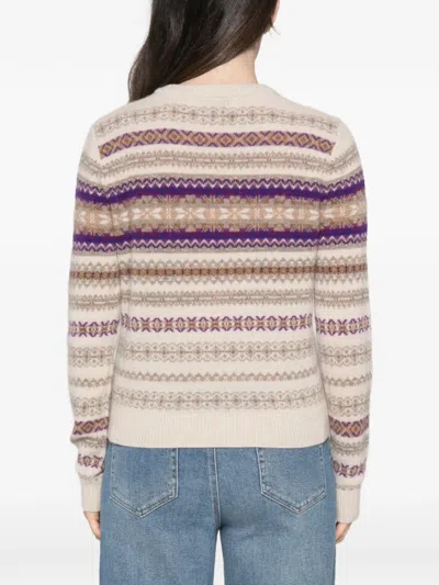 Bompard Round-neck Sweater In Multi