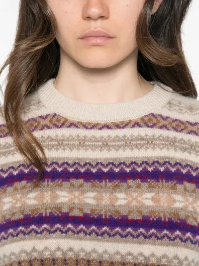 Bompard Round-neck Sweater In Multi