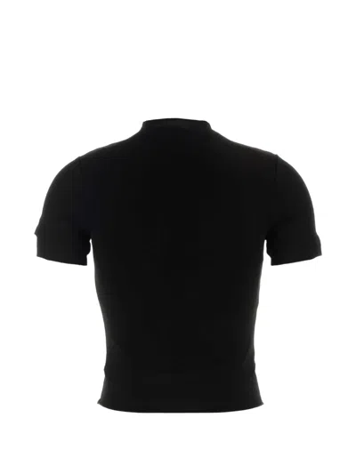 Maison Margiela Cupro Elastane T-shirt In Black