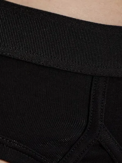Tom Ford Logo-waistband Briefs In Black