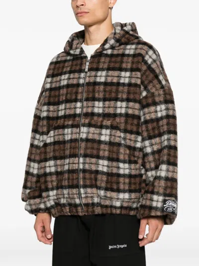 Pdf Check-pattern Zip-up Hoodie In Multi