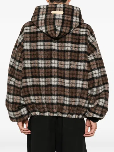 Pdf Check-pattern Zip-up Hoodie In Multi