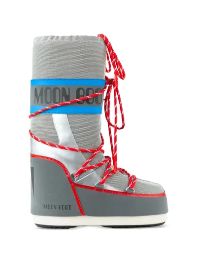 Moon Boot Iron Space Racing Snow Boots In Gray