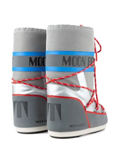 Moon Boot Iron Space Racing Snow Boots In Gray