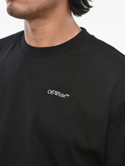 Off-white Scribble Diag Logo-print T-shirt In Black