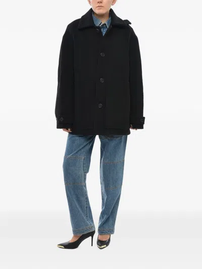 Stella Mccartney Single-breasted Coat In Black