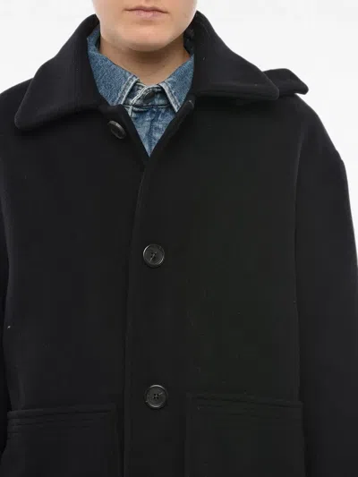 Stella Mccartney Single-breasted Coat In Black