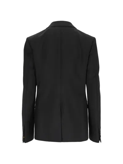 Fendi Single-breasted Jacket In Black