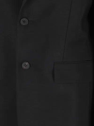 Fendi Single-breasted Jacket In Black