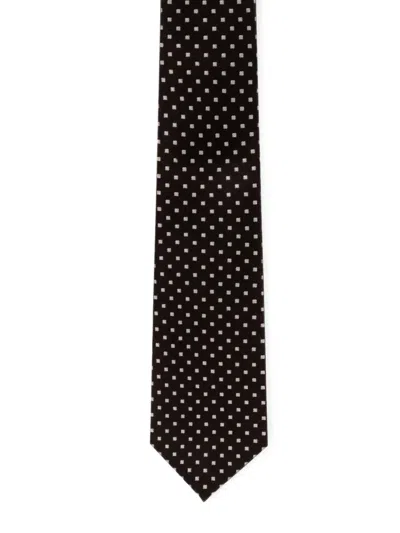 Tom Ford Silk Tie Polka Dot Pattern Design In Multi