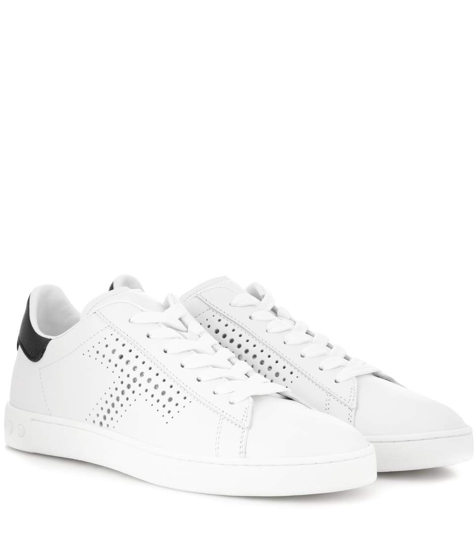Tod S Leather Sneakers In Liaeco Modesens