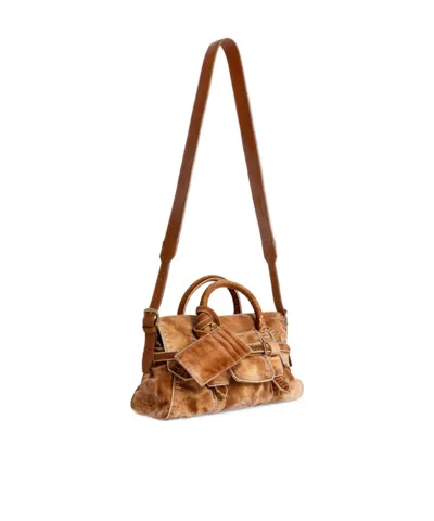 Dsquared2 Twin Handbag In Camel
