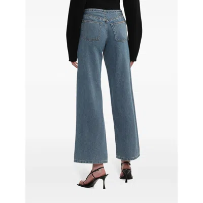 Still Here Button-fly Jeans In Blue