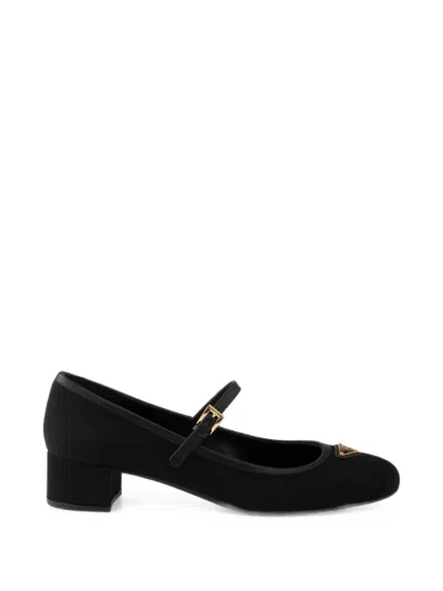 Prada Fabric Pumps In Black